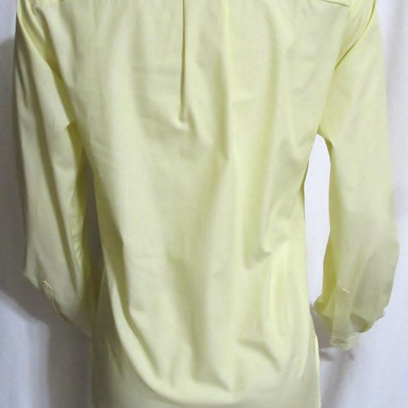 NEW Womens Ladies J PETERMAN Yellow & White Stripe Long Sleeve Top 6 ORIG $118 - Picture 5 of 5